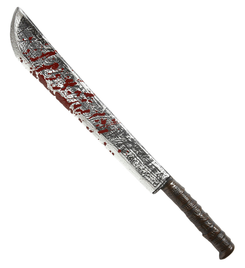 Blutverschmierte Machete - 75 cm | Blutig - Halloween Mörder Waffe