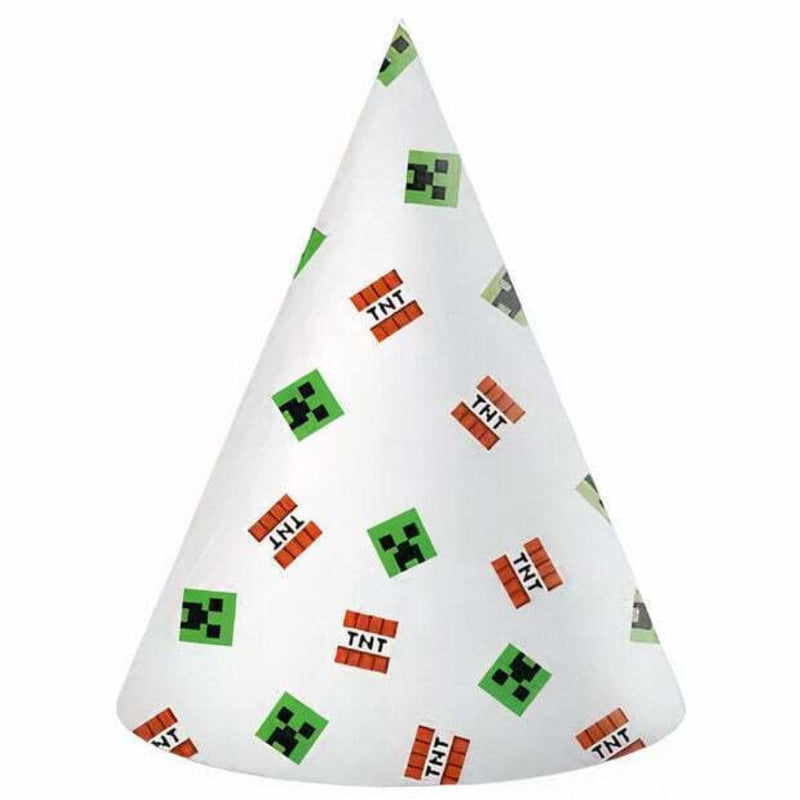 Partyhüte Minecraft | 6 Stück FSC