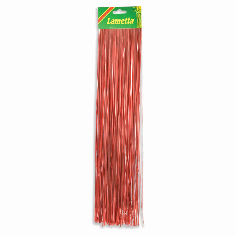 Lametta | Rot Matt | 48 cm Länge | 300 Fäden | Weihnachtsbaum-Deko | 96624