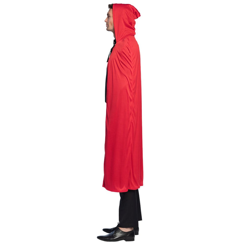 Kostüm Cape schwarz rot wendbar 170cm