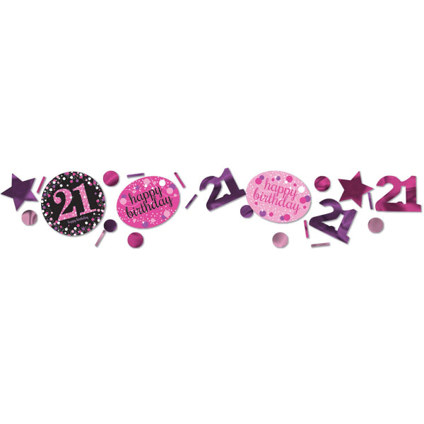 Konfetti Metall 34g Sparkling Pink #21