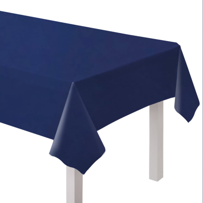 Tischdecke PVC Unifarben 137x274cm | Dunkelblau