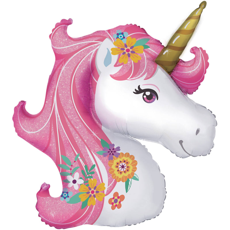 Shape Folienballon "Magical Unicorn" | 74x76 cm
