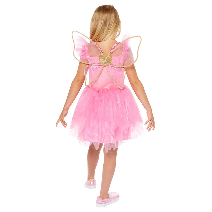 Feen Kinderkostüm "Pink Fairy" | Rosa mit Flügeln