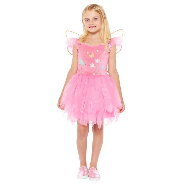 Feen Kinderkostüm "Pink Fairy" | Rosa mit Flügeln