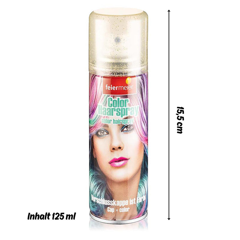 Feiermeier "Glitter Haarspray" 125 ml | Gold