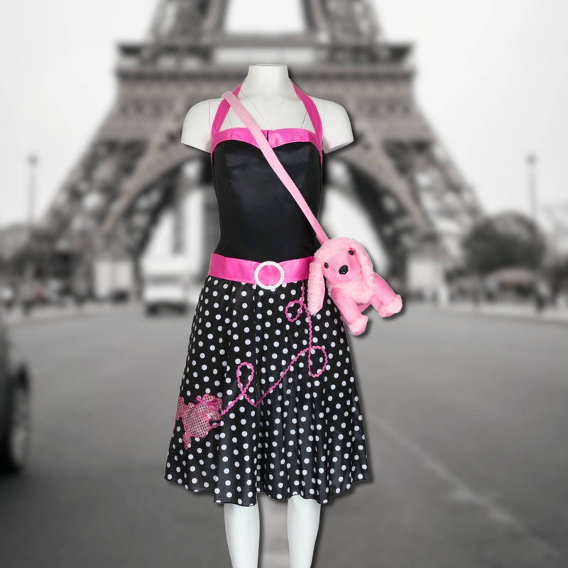 Kuschelige Pudel Handtasche | 32 x 19 x 10 cm - Rosa