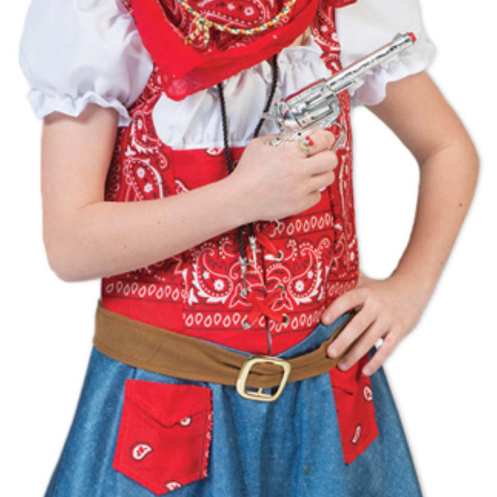 Cowgirl Kostüm "Arizona" für Mädchen | Blau Rot - Kinder Cowboykostüm