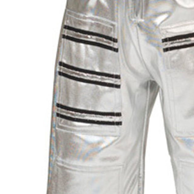 Astronauten Kostüm "Tobias" für Kinder | Silber Metallic