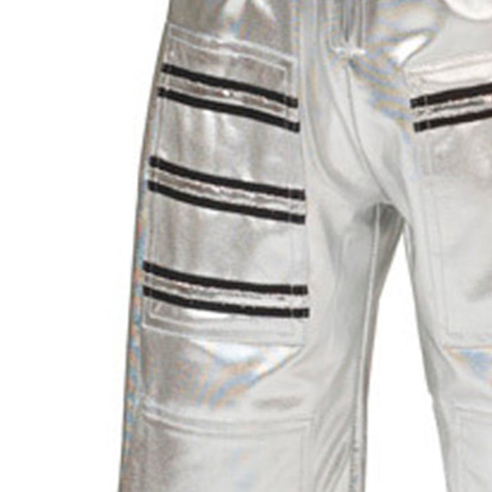 Astronauten Kostüm "Tobias" für Kinder | Silber Metallic