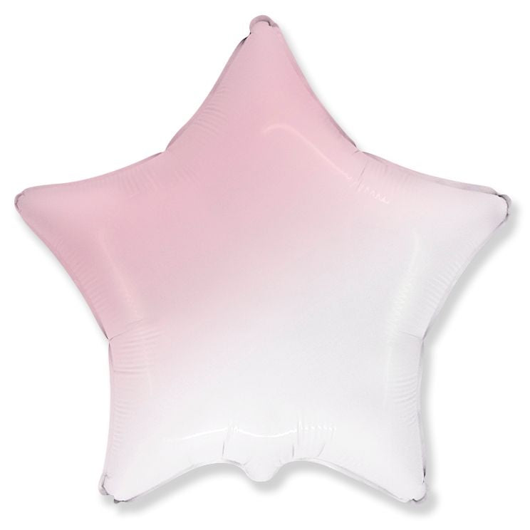 18" Stern Folienballon "Pastel Verlauf" Ø45cm | Rosa