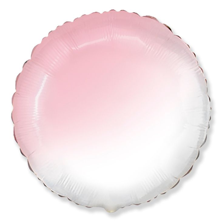 18" Runder Folienballon "Pastel Verlauf" Ø45cm | Rosa
