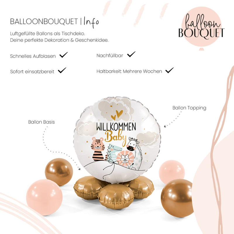Folienballon Bouquet "Baby Little Friends"