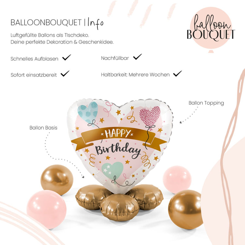 Folienballon Bouquet "Celebrate Pastel"