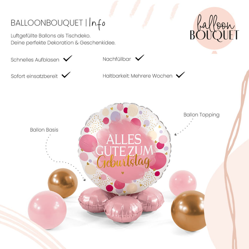 Folienballon Bouquet "Sweet Birthday"