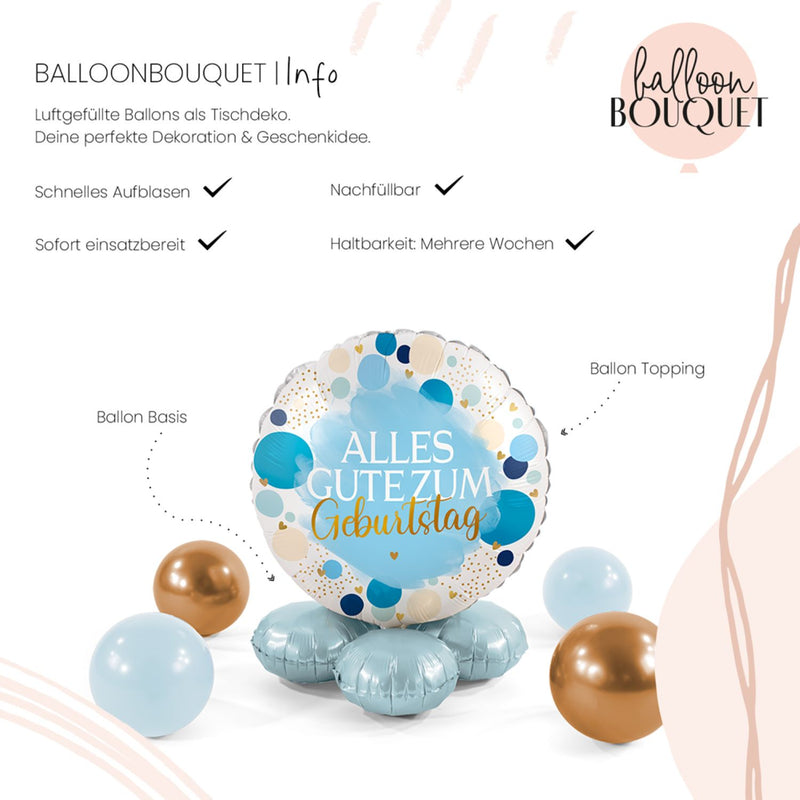 Folienballon Bouquet "Lucky Birthday"