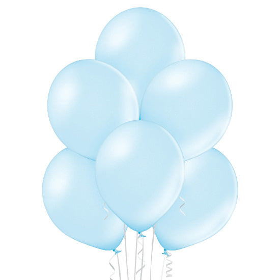 25 Stk. Luftballon Uni Metallic Ø 30cm |  Hellblau #073