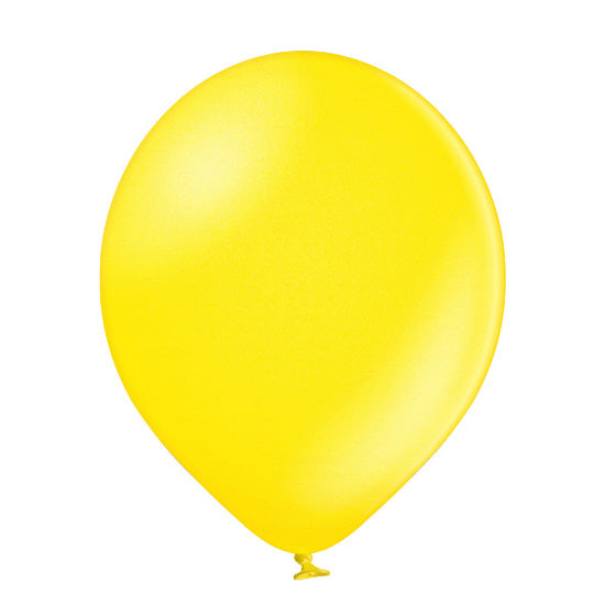 25 Stk. Luftballon Uni Metallic Ø 30cm |  Gelb #082