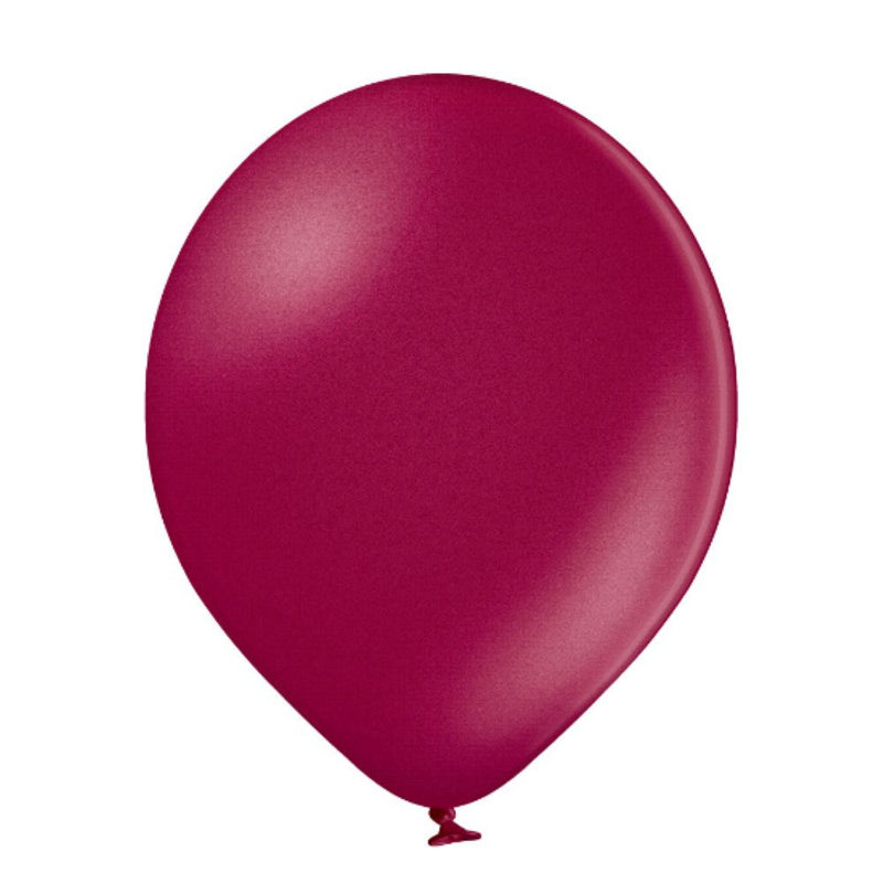 25 Stk. Luftballon Uni Metallic Ø 30cm |  Pflaumenrot #087