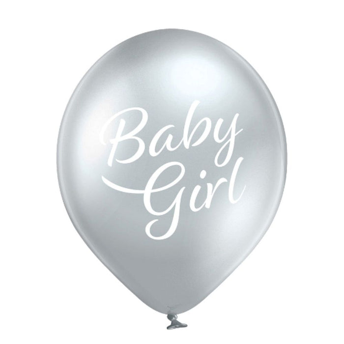 Luftballon Ø30cm Baby Girl | 6 Stück Babyparty Dekoration für Mädchen