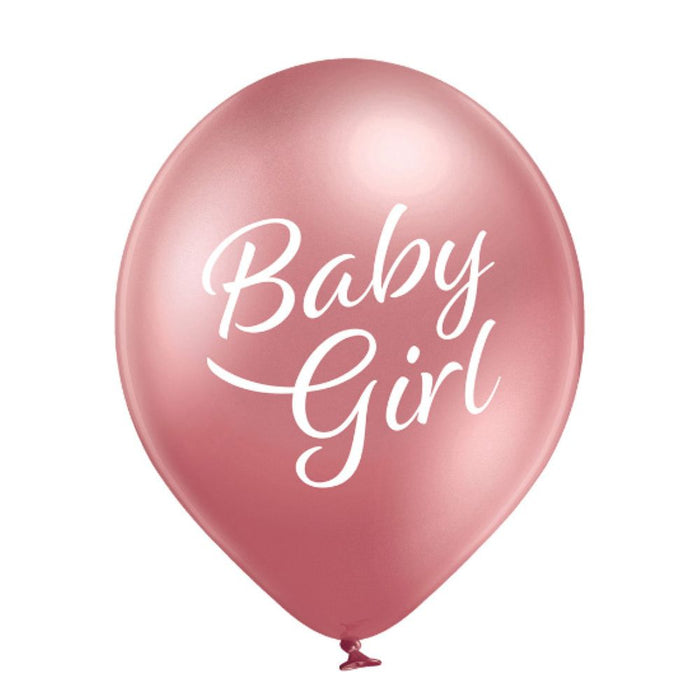 Luftballon Ø30cm Baby Girl | 6 Stück Babyparty Dekoration für Mädchen