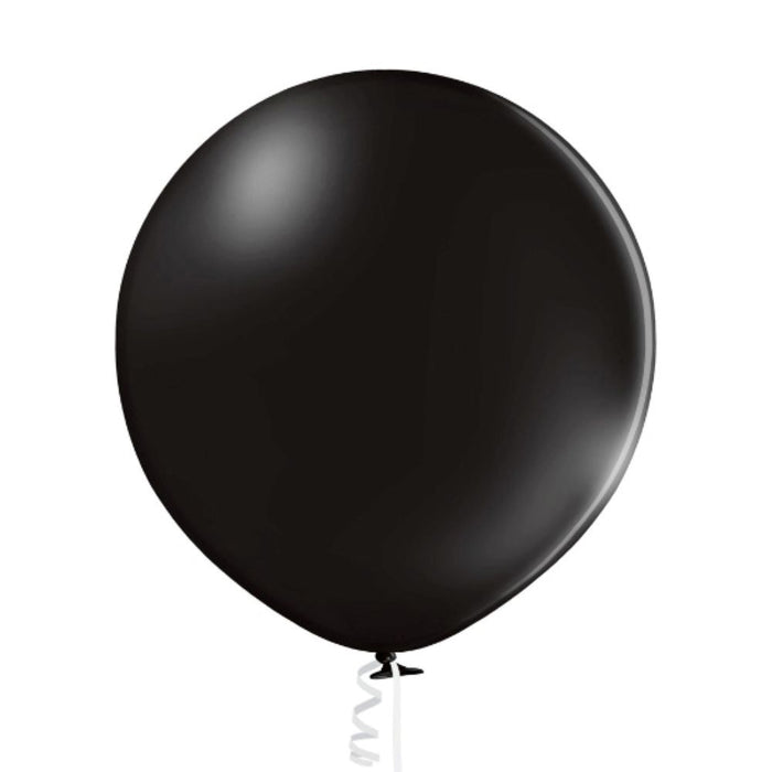 B250 Luftballon Uni Ø 60cm | #025 Schwarz