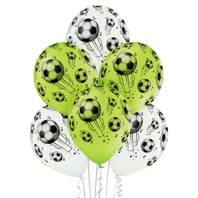 Luftballon Ø30cm "Fußball" | 6 Stk.