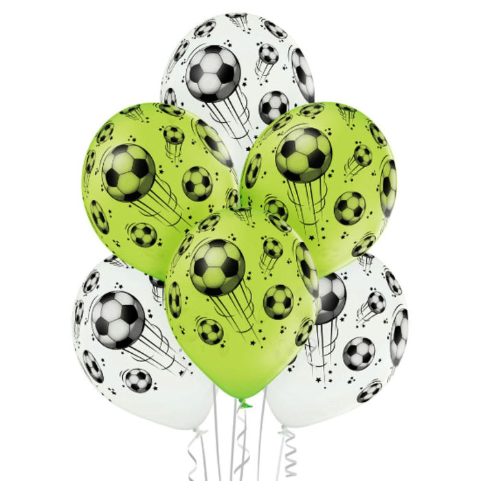 Luftballon Ø30cm "Fußball" | 6 Stk.