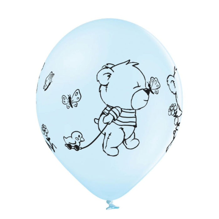 Luftballon Ø30cm Baby Boy | 6 Stück Babyparty Dekoration für Jungs