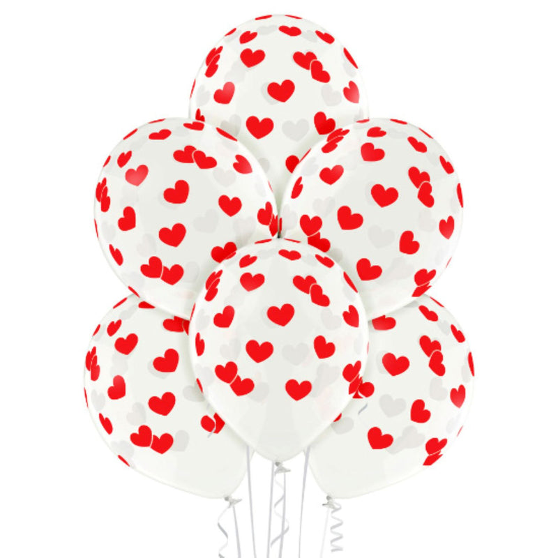 Luftballon "Herzen" | 6Stk./Ø30cm