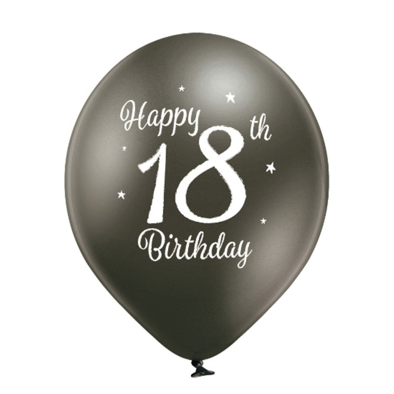 Luftballon "Happy 18th Birthday" | 6Stk./Ø30cm