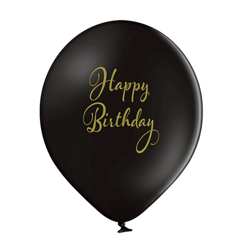 Luftballon Ø30cm "Happy Birthday" | 6 Stk.
