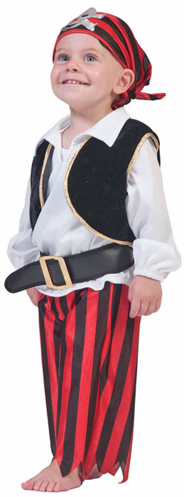 Baby Piraten Kostüm | Anzug mit Bandana