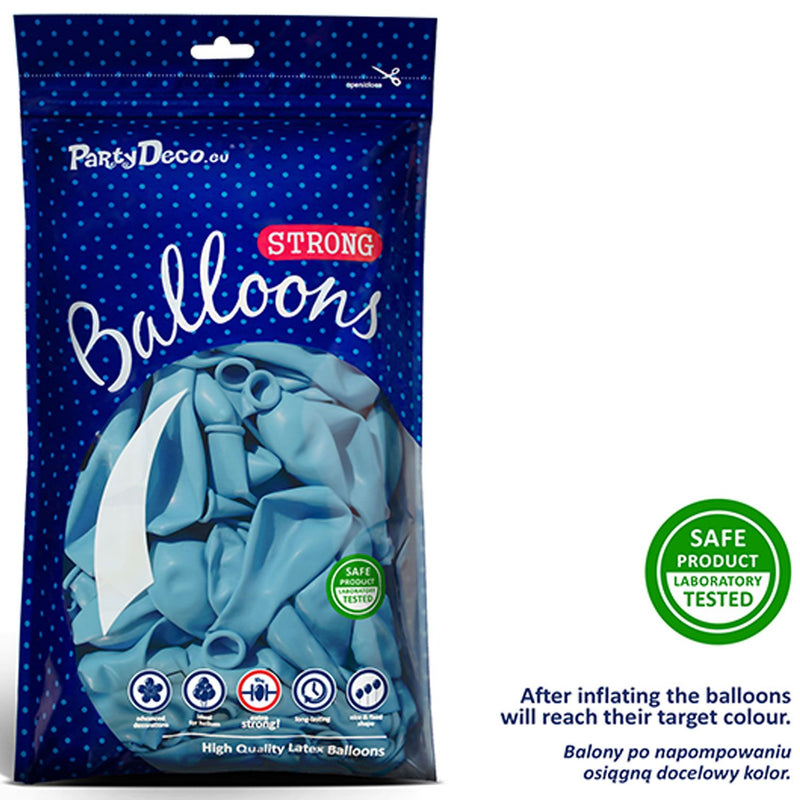 50 Stk. Luftballon Ø30cm "Uni Pastell" | Baby Blau