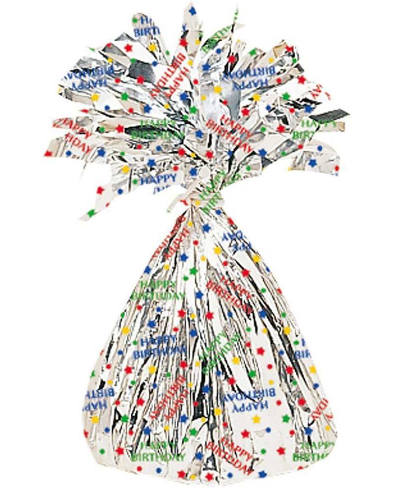 Ballongewicht "Folie" 170g Bunt - Happy Birthday