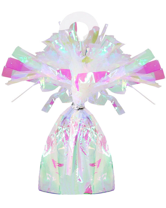 Ballongewicht "Folie" 170g - Weiß Irisierend