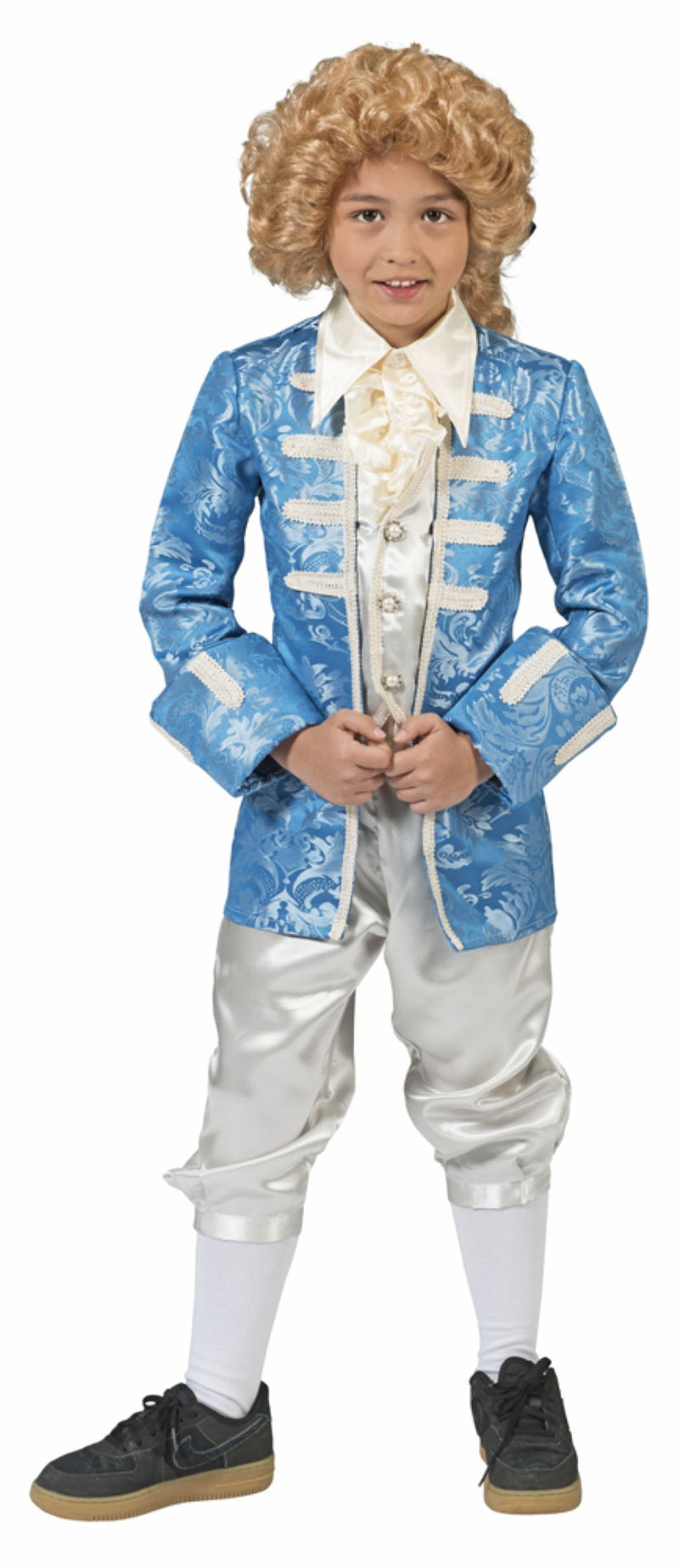Barock Kostüm "Johannes" mit Gehrock für Jungen | Hellblau