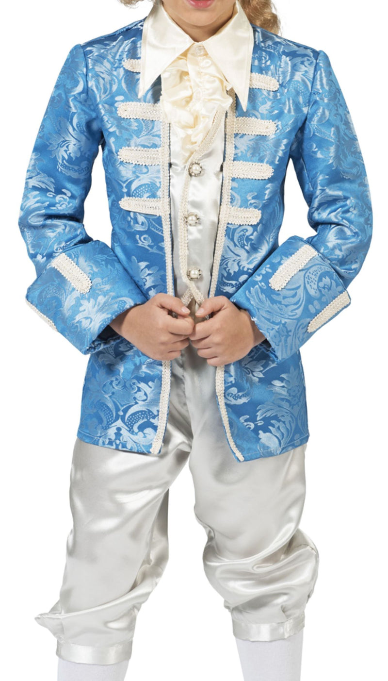 Barock Kostüm "Johannes" mit Gehrock für Jungen | Hellblau