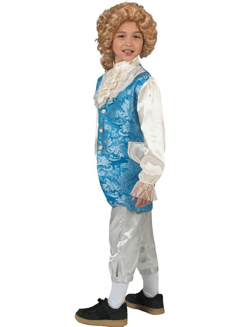 Barock Kostüm "Johannes" mit Weste für Jungen | Hellblau