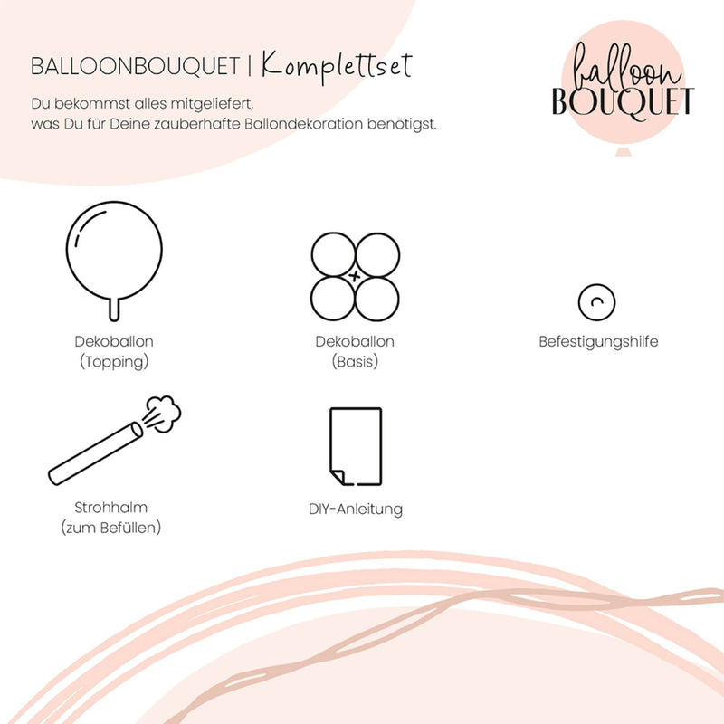Folienballon Bouquet "Sweet Birthday"