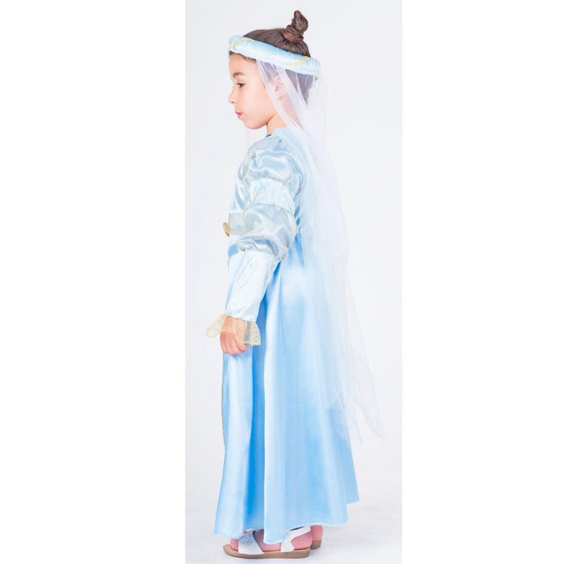 Burgfräulein Kostüm "Lady Anora" für Mädchen | Hellblau