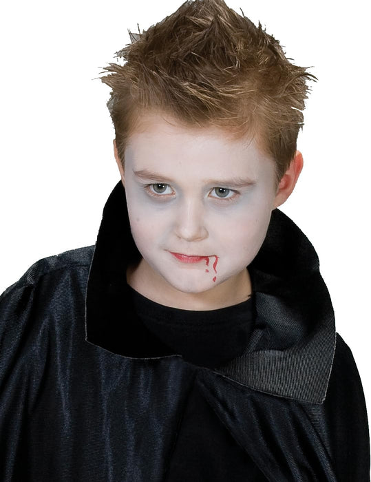 Kostüm Kid Cape Vampir lang mit Kragen Gr.128