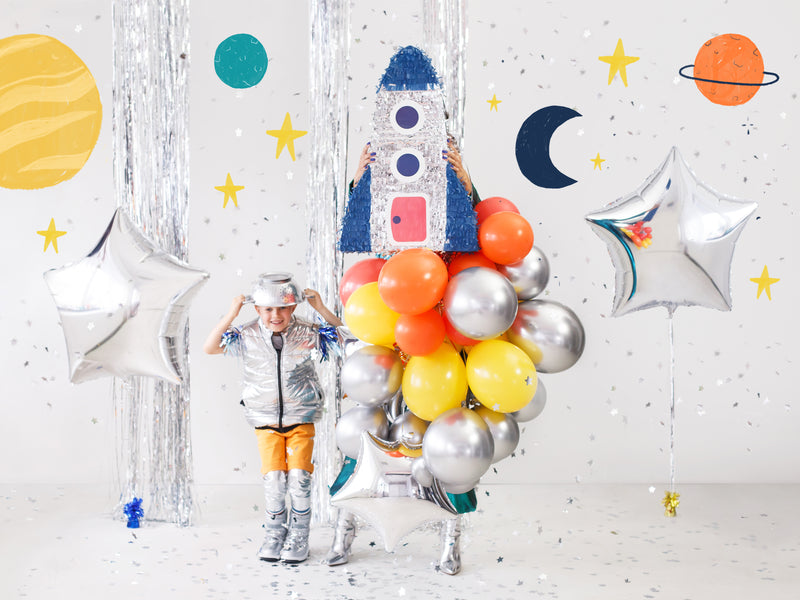 50 Stk.  Luftballon Ø30cm "Uni Glossy" | Silber