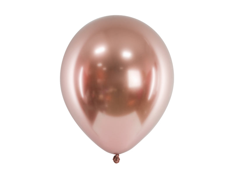 50 Stk.  Luftballon Ø30cm "Uni Glossy" | Rosegold
