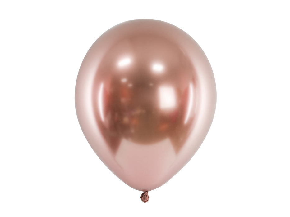 50 Stk.  Luftballon Ø30cm "Uni Glossy" | Rosegold