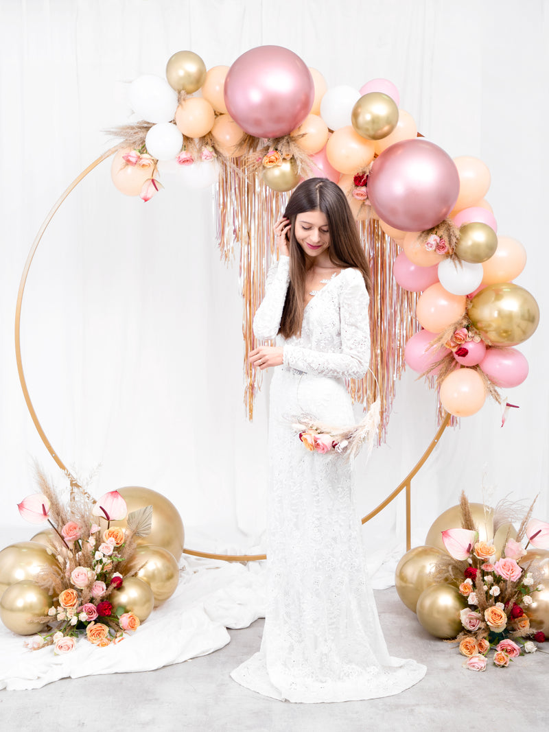 50 Stk.  Luftballon Ø30cm "Uni Glossy" | Rosegold