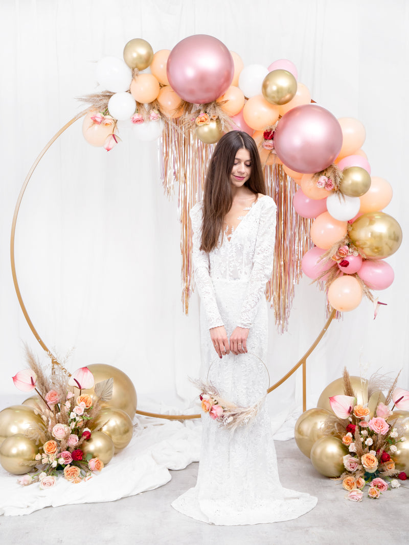 50 Stk.  Luftballon Ø30cm "Uni Glossy" | Rosegold