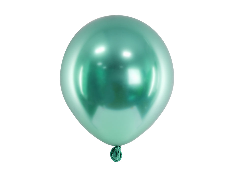 50 Stk. Luftballon Ø12cm "Uni Glossy" | Grün