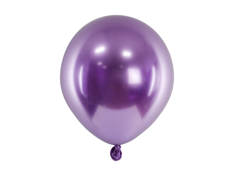 50 Stk. Luftballon Ø12cm "Uni Glossy" | Lila