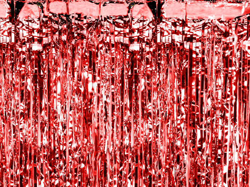 Türvorhang Lametta 90x250cm | Rot